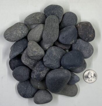 1”-2” Black Mexican Beach Pebble